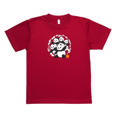 ドライTシャツ [ローリング・ユンダ] バーガンディ